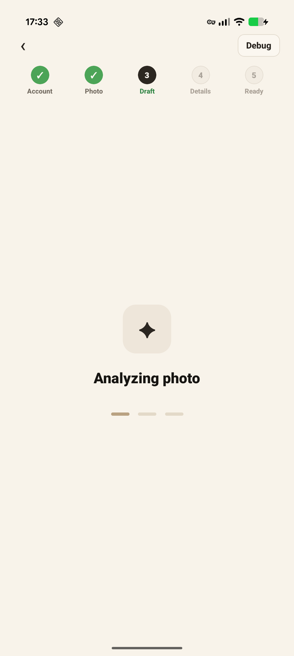 Yeeter analyzing screen